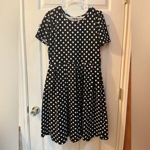 LuLaRoe Black and White Polka Dot Dress
